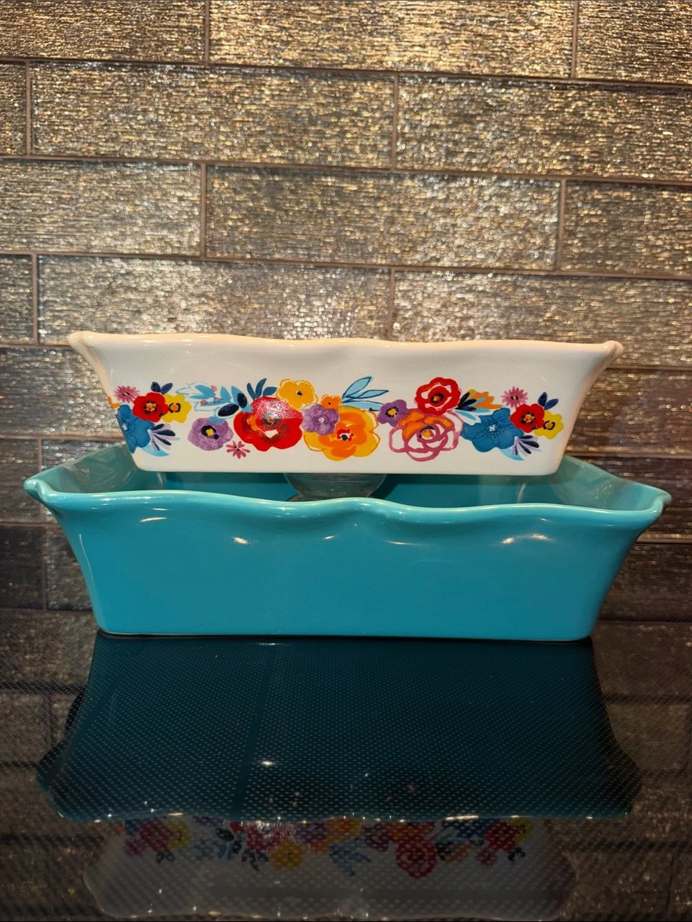 The Pioneer Woman Nesting Scalloped Edge Casserole Set Baking Dish Bake Pans